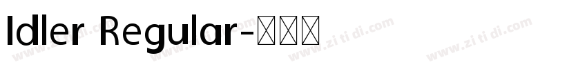 Idler Regular字体转换